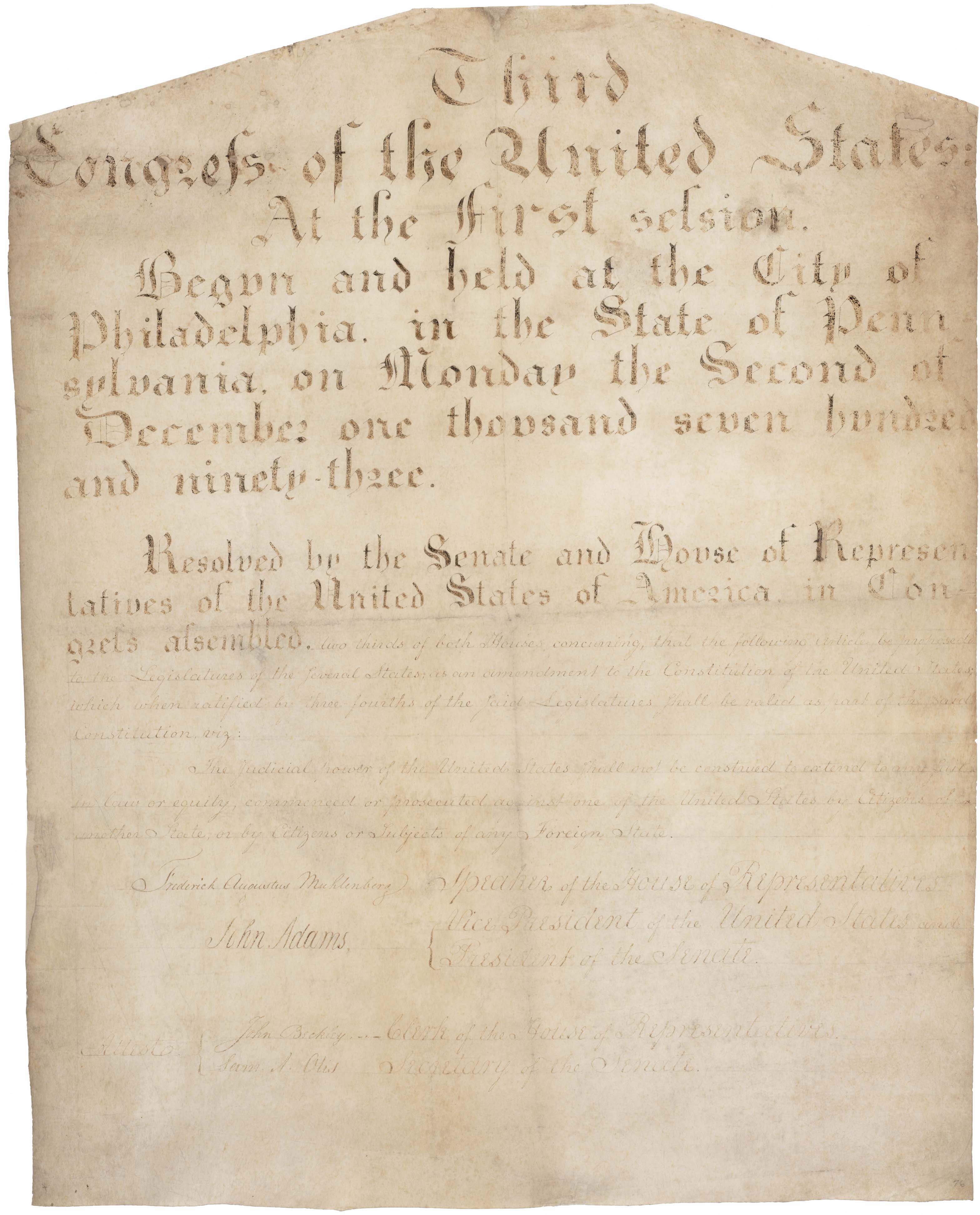 11th Amendment Page 1 of 1
