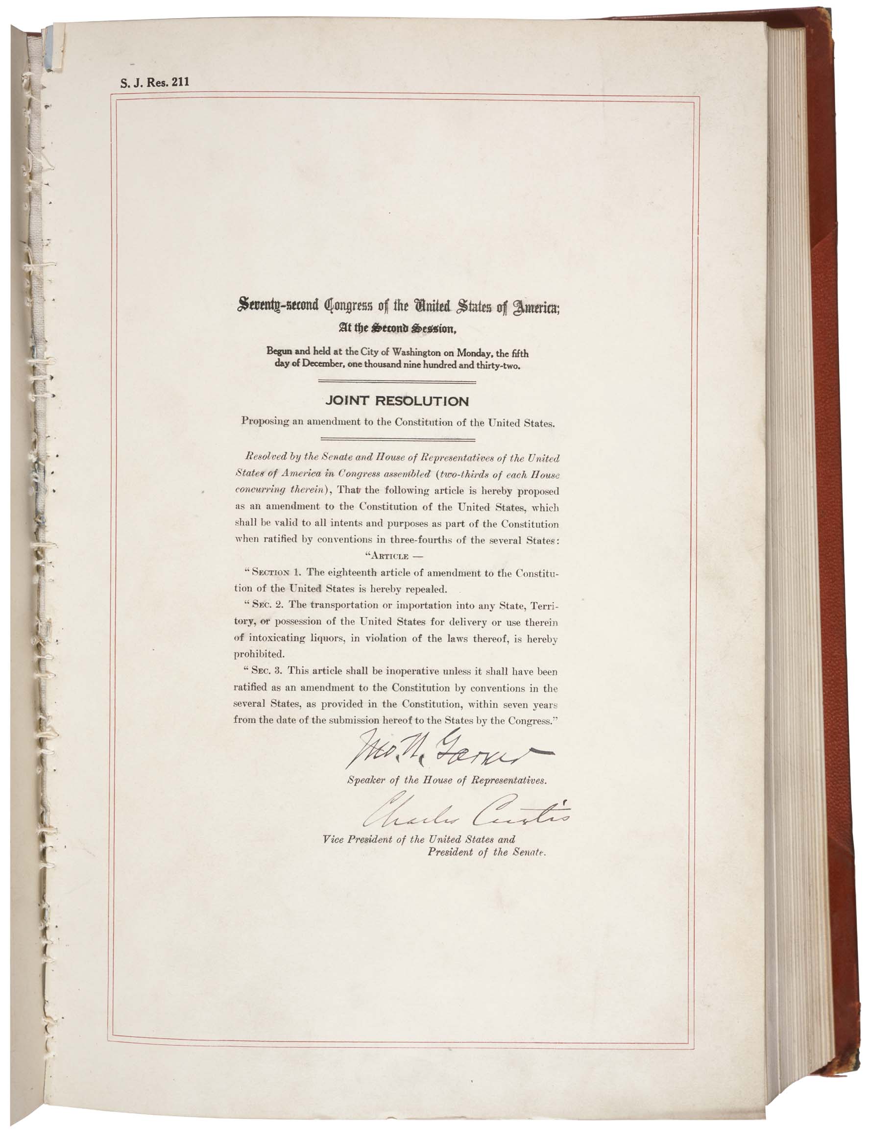 21st Amendment Page 1 of 1